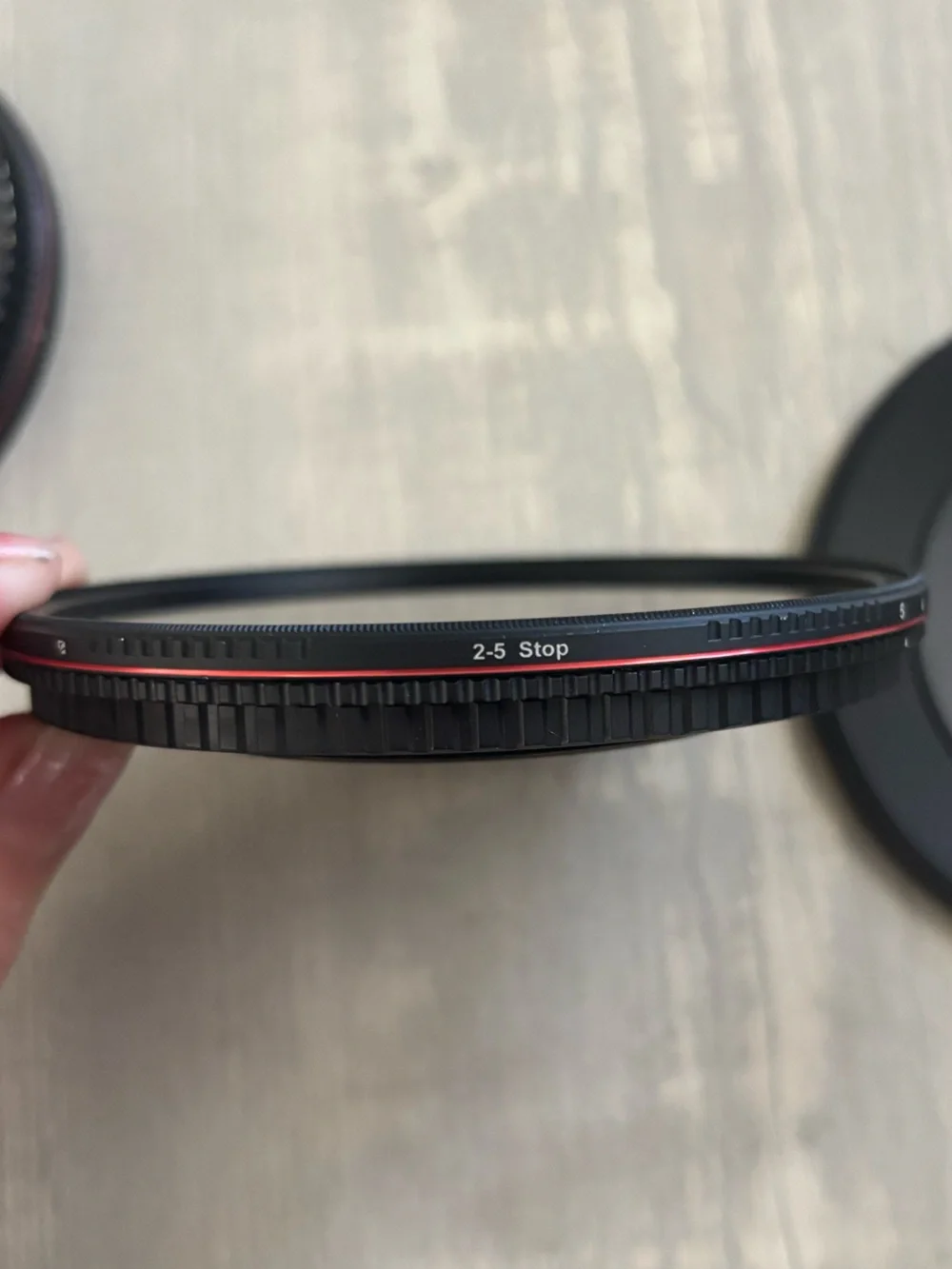 Black Lens Cap Set for Camera Lenses